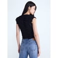 thumbnail image 3 of Scoop Women’s Shirred Lace Top, Sizes XS-XXL, 3 of 5