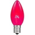 thumbnail image 1 of Novelty Lights 25 Pack C9 Outdoor String Light Christmas Replacement Bulbs, Pink, E17/C9 Base, 7 Watt, 1 of 7