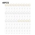 thumbnail image 1 of 40 Pieces Keychain Pendant Acrylic Blank Keyring Backpack Handbag Transparent Rectangular Decoration Holder Organizer Purse Wallet Handbag, 1 of 9