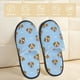 thumbnail image 2 of Balery Terrier Pantuflas de Casa de Felpa Silenciosas con Diseño Estampado, Zapatillas Cómodas Antideslizantes de Algodón para Interior-Medium, 2 of 8