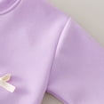thumbnail image 4 of 5-6 Years Toddler Girls Winter Clothes Fall Outfits Long Sleeve Sweatshirt and Jogger Pants Sets 6-12 Months 12-24 Months 2T 3T 4T 5T 6T 7T 8T 9T Children,Purple, 4 of 6