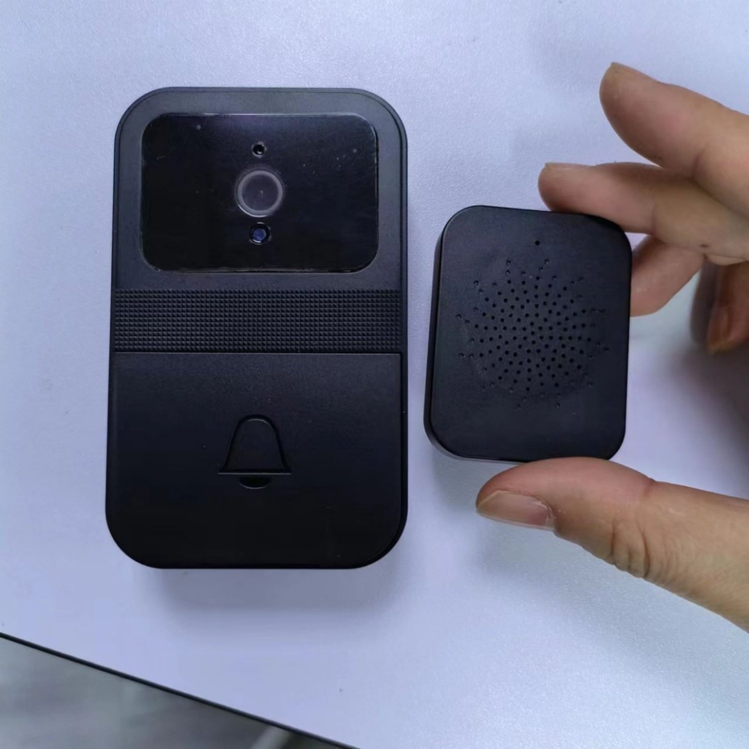 Color visual smart doorbell with 300K resolution camera for home security monitoring