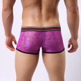thumbnail image 4 of Shorts de encaje para hombre Boyshort Shorts - Púrpura, L Púrpura L L Yuyangstore Ropa interior sexy, 4 of 8