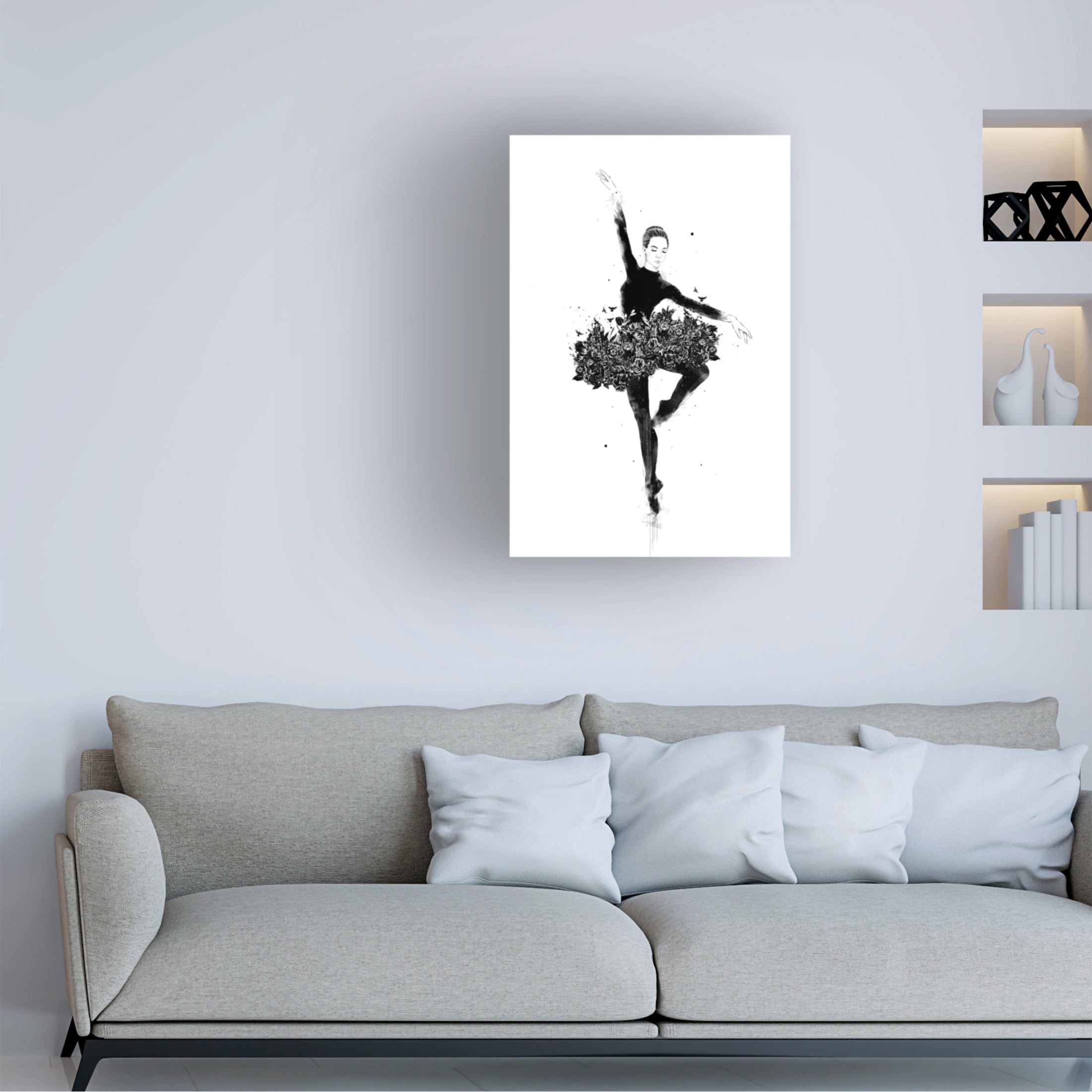Trademark Fine Art Balazs Solti Floral dance Canvas Wall Art