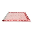 thumbnail image 2 of Ahgly Company Machine Washable Indoor Square Abstract Red Modern Area Rugs, 6' Square, 2 of 4