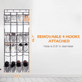 thumbnail image 6 of Over The Door Shoe Organizer, Hanging Shoe Organizer with 24 Mesh Large Pockets Door Shoe Rack Organizer for Men Women Kids Hanging Shoe Storage Bag, White, 6 of 7