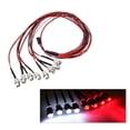 thumbnail image 2 of 2x Set 5mm LED Light Red White Bulb Set Accesorio Para Exteriores Sunnimix none, 2 of 5