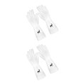 thumbnail image 1 of Ounissouiy Guantes de limpieza Cocina Látex Lavavajillas Estilo simple Resistente al desgaste Protector de manos transparente Baño Hotel Type2 NO2, 1 of 6