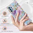 thumbnail image 2 of Allytech Samsung Galaxy A32 4G Case [NOT for A32 5G], Flower Series Crystal Clear Back Cover Flexible TPU Silicone Shockproof Drop Proof Anti-yellow Case Cover for Galaxy A32 4G, Peony, 2 of 5