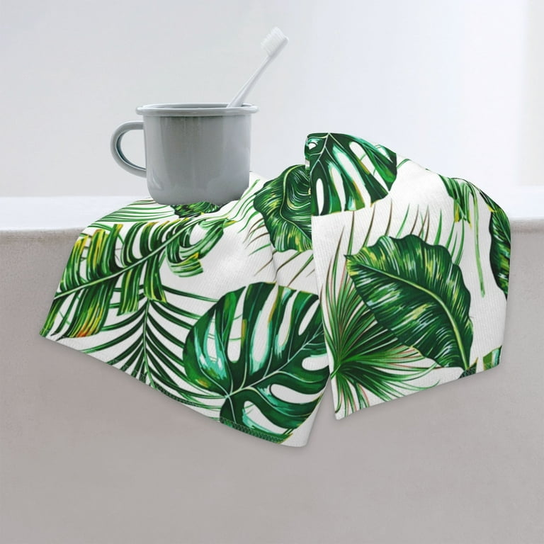 Home Towels Tropical Palm Leaves Monstera Jungle Leaf The Arts