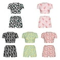 thumbnail image 3 of Women's Summer T-shirt Shorts Homewear Suit Season Loose Comfortable Pajamas Short Sleeves, 3 of 6