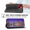 thumbnail image 2 of Funda de piel sintética estilo empresarial para iPhone 14 Plus con tarjetero Lenyard, 2 of 5
