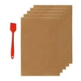 thumbnail image 1 of Ensemble de 5 Tapis de Barbecue pour Cuisson Extérieure, Pâtisserie, Antiadhésifs, Réutilisables, 1 of 10