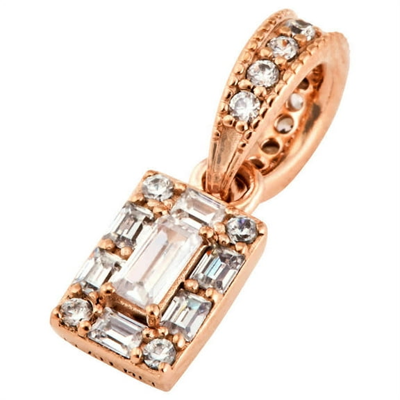 Pandora Sparkling Square Halo Pendant