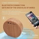 thumbnail image 3 of Altavoz Bluetooth portátil, altavoz inalámbrico retro de grano de madera, mini subwoofer TWS, micrófono incorporado, llamada manos libres HD/mensaje de voz/disco U/tarjeta TF/AUX, 3 of 5