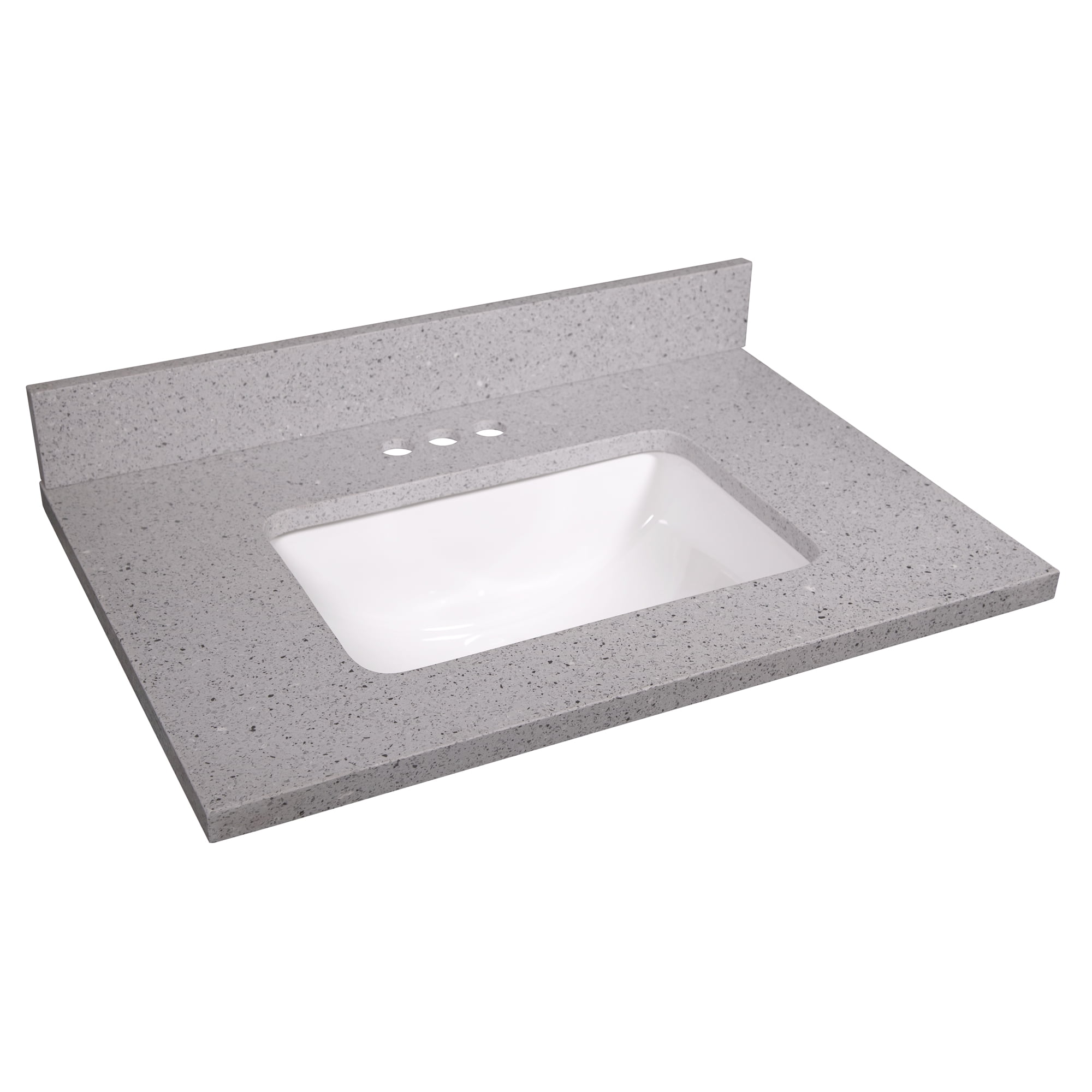 Design House Quartz Single Bowl Vanity Top 31x22, Flint
