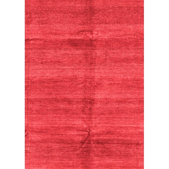 Ahgly Company Machine Washable Indoor Rectangle Oriental Red Modern Area Rugs, 3' x 5'