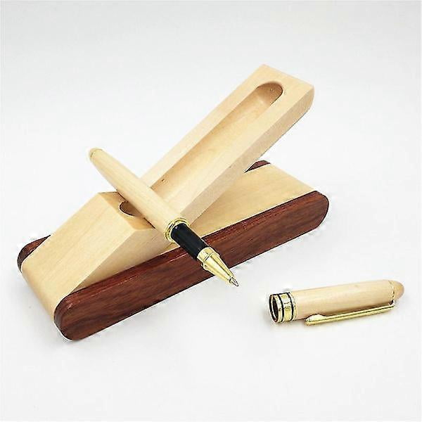 Luxury Wooden Signing Pen Gift Set with Business Pen Case, Writing Pen with Box and Gel Ink Refills 1 pcs-wood