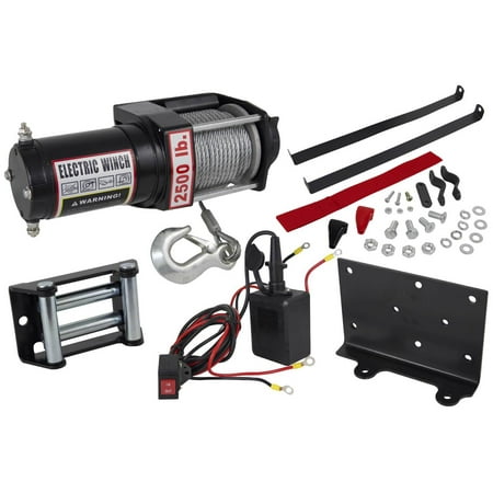 NEW 2500lb ELECTRIC BOAT UTILITY TOWING TRAILER WINCH W/ REMOTE CONTROL FITS ATV