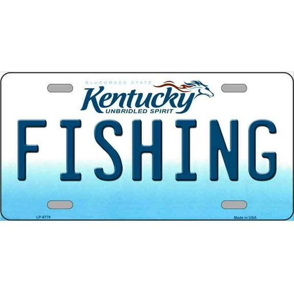Fishing Kentucky Novelty Metal License Plate Tag LP-6779