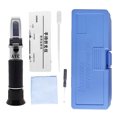 thumbnail image 1 of Refractómetro De Salinidad Concentración Brix De Salinidad Portátil Óptica 0-10% Medidor De Concentración De Salinidad Detector Brix De Mano Negro Para Agua De Mar Eigraketly TO002772-00, 1 of 5