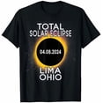 thumbnail image 1 of Total Solar Eclipse 2024 Lima Ohio T-Shirt - Black - M, 1 of 2