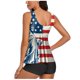 thumbnail image 3 of MKLEKYY Traje De Baño Tankini De Verano Para Mujer, Dos Piezas, Estampado, Con Tirantes, Dividido (4), 3 of 4
