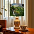 thumbnail image 6 of Linen Drum Lampshades Waterfall Rainbow Landscape Scenery Tropical 13"x13"x10" Light Shade for Table Lamps Floor Lamp Shades Lampshade Replacement Assembly Required, 6 of 8