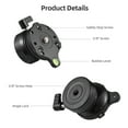 thumbnail image 4 of Tripod Leveling Base Photography Camera Tripod Head Aluminum Alloy Camera Leveler Bubbler Level Adjusting Plate 15° Inclination with 3/8 Inch Mounting Screw Compatible with Canon Nikon Sony DSLR, 4 of 6