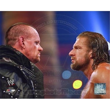 Photofile PFSAAOS05501 The Undertaker & Triple H WrestleMania XXVIII Action Photo Print -8.00 x 10.00