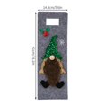 thumbnail image 2 of Festive Reindeer Wine Bottle Cover 1Pc Cloth Gnome Design Soft Secure Fit Decorative for Standard Wine Bottle Holiday Celebration Christmas Party Home Bar Dining Room, 2 of 4