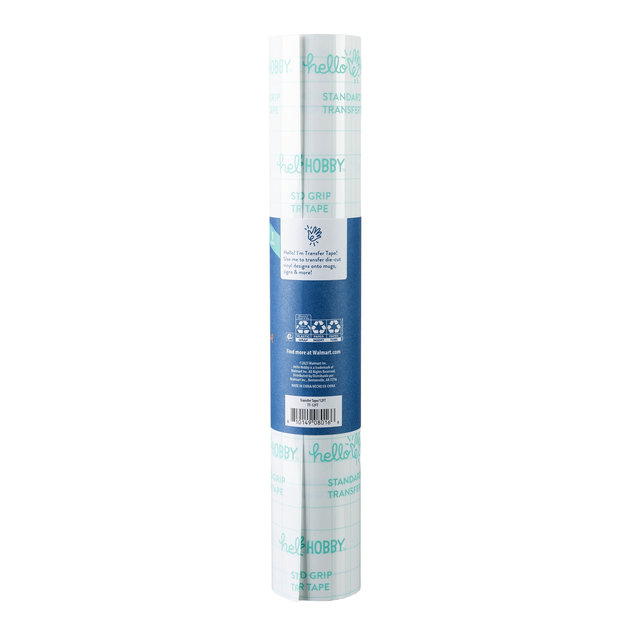 (3 pack) Hello Hobby 12" x 12' Clear Transfer Tape Roll