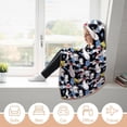 thumbnail image 5 of Looney Tunes Hooded Blanket Soft Warm Cloak Wearable Blanket Hoodie For Kids Adult Cozy Flannel Fleece Bedding Throw Hooded Blanket, 5 of 7