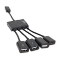 thumbnail image 3 of Cable concentrador OTG de carga de alimentación micro USB de 4 puertos para Samsung Android PC JShteea  Nuevo, 3 of 6