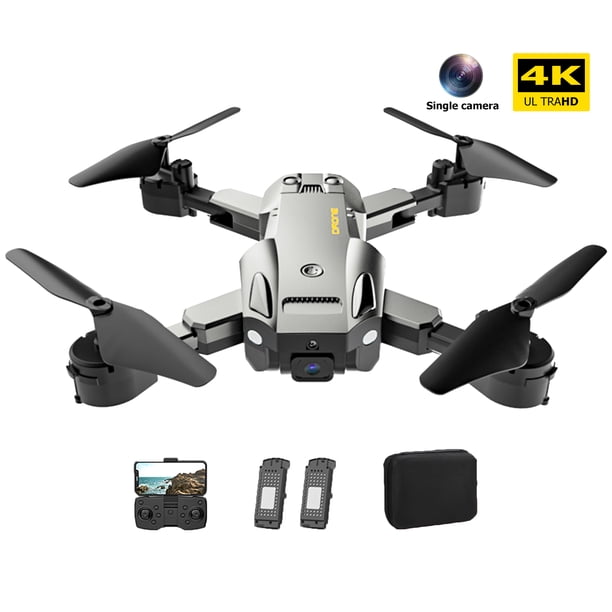 Drone plegable con cámara 4K HD 3D Flip 2.4GHz 4CH FPV Drone Quadcopter para principiantes JShteea libre de BPA