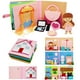 thumbnail image 1 of Libro Montessori de fieltro ocupado para niños pequeños, libro tranquilo para preescolar, aprendizaje temprano, juguetes educativos de viaje para niños de 3, 4, 5 y 6 años, libro de tela sensorial par, 1 of 9