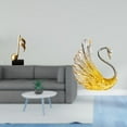 thumbnail image 2 of Escultura de cisne con nota musical de resina, figura creativa, adorno de mesa, centro de mesa, figura decorativa de pájaro para escritorio, chimenea,, 2 of 8