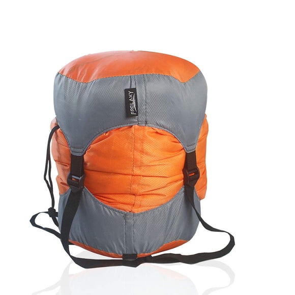 Frelaxy Compression Sack, Ultralight Sleeping Bag Stuff Sack Compression Stuff Sack - Space Saving Gear for Camping, Hiking, Backpacking (Orange, XXL)