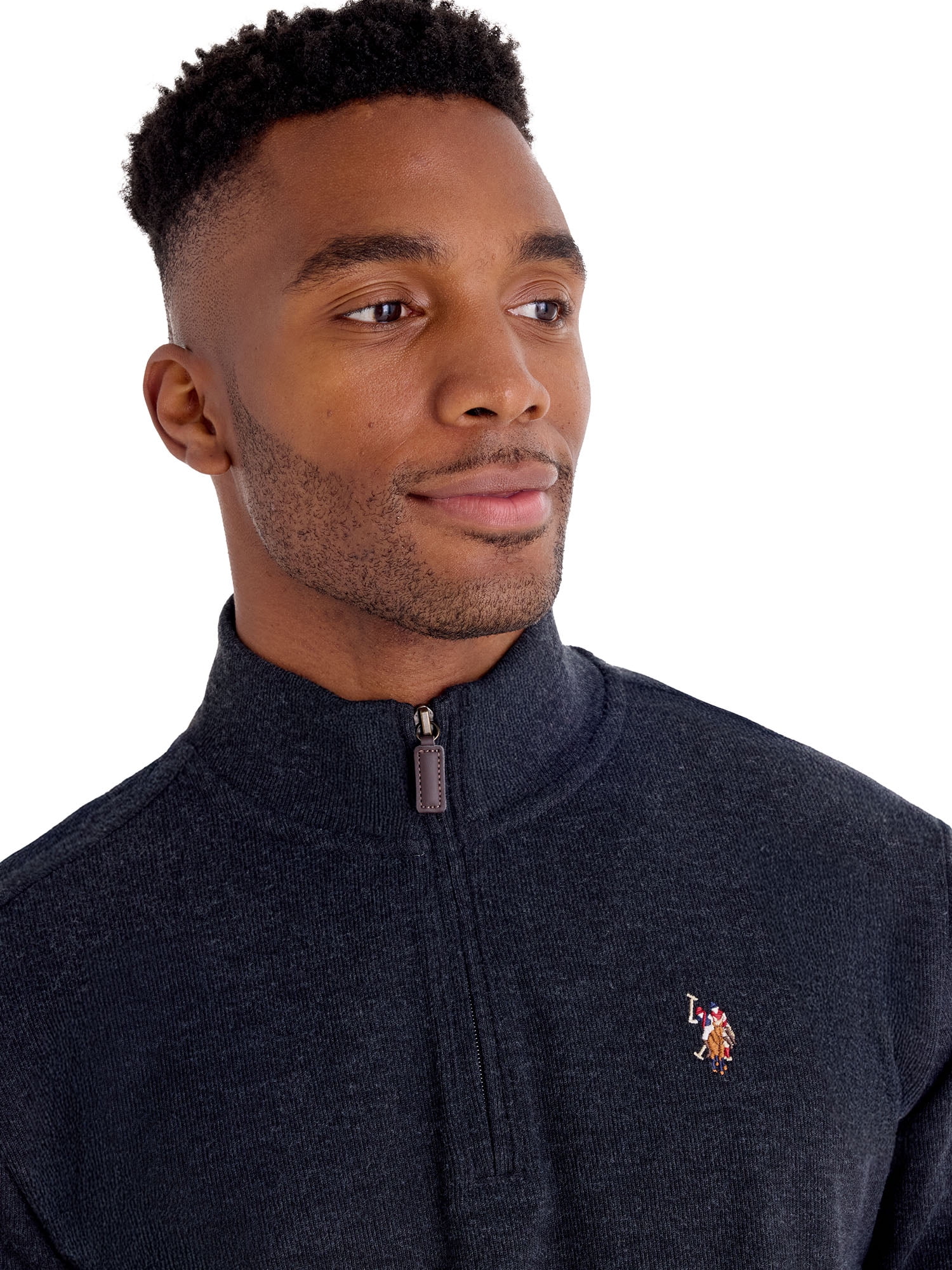 U.S. Polo Assn. Men's Quarter Zip Flatback