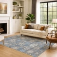 thumbnail image 7 of Addison Rugs Mayfield Premium Machine Washable Transitional Holiday Snowflake Gray Rectangle Rug, 2'6" x 3'10", 7 of 7