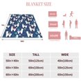 thumbnail image 5 of Llama Throw Blanket Lightweight Warm Flannel Fleece Blankets Cozy Soft Air Conditioning Blanket Gift for Women Men Girls Boys 60"x50", 5 of 6