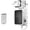 White+64GU disk, variant on HOLACA Wall Mount Outdoor/Indoor Outlet Hanger for Blink Sync Module 2