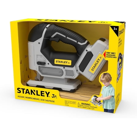 Stanley Jr. Kids Toy Power Tool Jigsaw Fun Pretend Play Tools for Young Builders Ages 3  Batteries Included