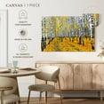 thumbnail image 5 of Elephant Stock Autumn Birch Forest Trees Wall Art - Horizontal Canvas Wall Art - Living Room Wall Decor - Nature Canvas - Yellow And Black Decor - 48" x 32", 5 of 8