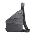 thumbnail image 1 of Bolso bandolera Yuyangstore Mochila de hombro Bolso cruzado Gris derecho, 1 of 8