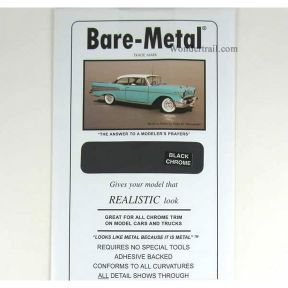 Black Chrome Aluminum Foil Thin Sheet (1) Bare-Metal Foil