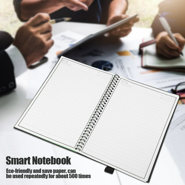 Cuaderno reutilizable aplicación de Cuaderno inteligente borrable libro borrable reutilizable Cuaderno borrable inteligente NikouMX