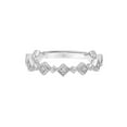 thumbnail image 2 of Keepsake Diamond-Accent ZigZag Stacking Ring in Sterling Silver, 2 of 5