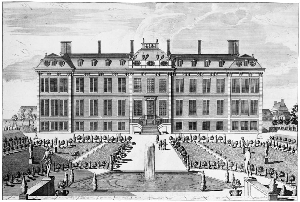 London Montague House Nthe North Front And Garden Of Montagu (Also