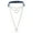 Dark Blue, variant on Pu Leather Circular Collar Necklace Punk Chain Lock Pendant Neck Strap Chain-Yellow